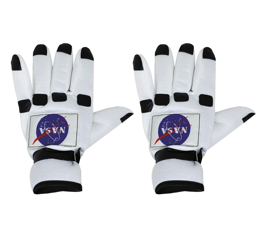 Translation missing: fr.Guantes Astronauta blanco y negro Adulto