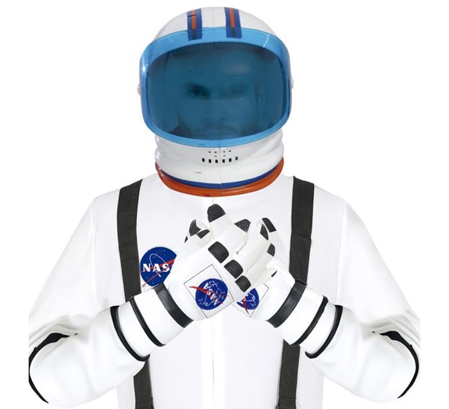 Translation missing: fr.Guantes Astronauta blanco y negro Adulto