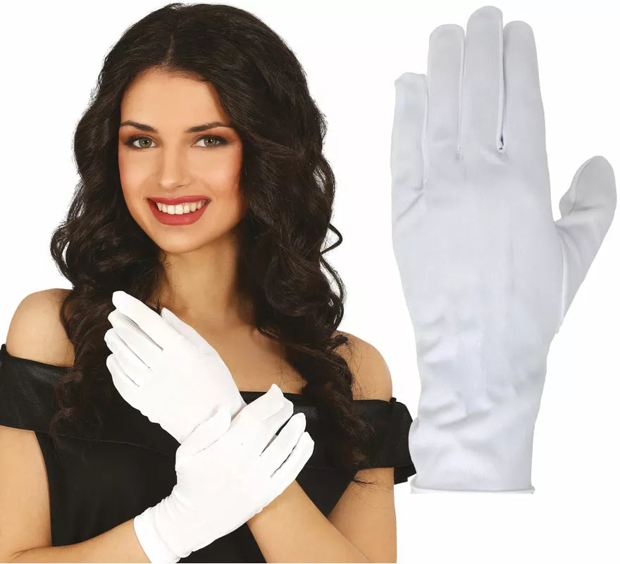 Translation missing: fr.Guantes con Botón blancos de 24 cm
