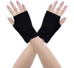 Gants courts noirs sans doigts