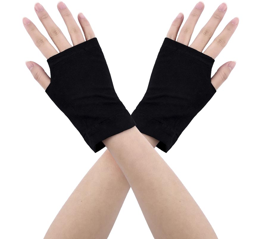 Translation missing: fr.Guantes Corto negro sin dedos