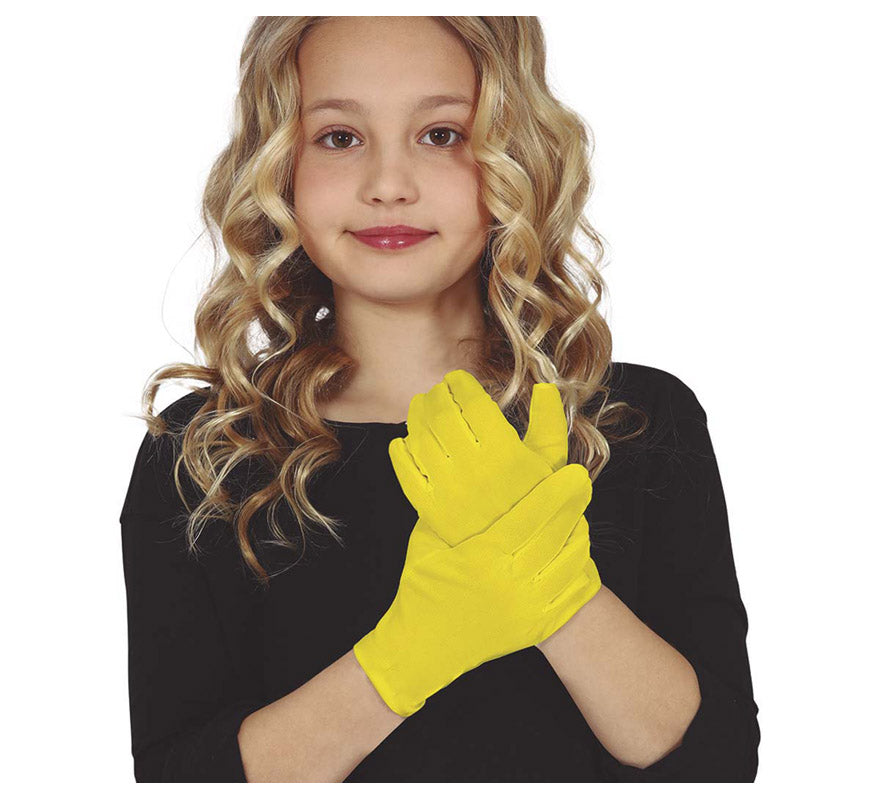 Guantes Cortos Infantiles en varios colores mate de 19 cm