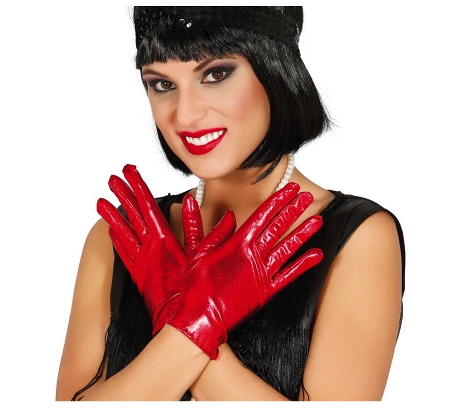 Translation missing: fr.Guantes cortos rojo 22 cm