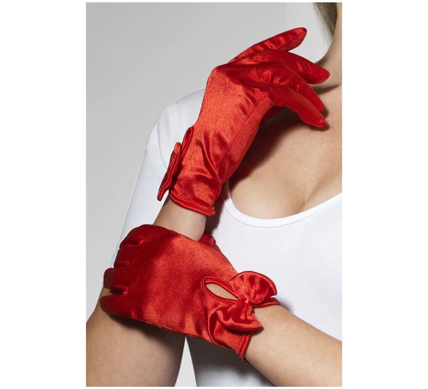 Translation missing: fr.Guantes Cortos Rojos con Lazo