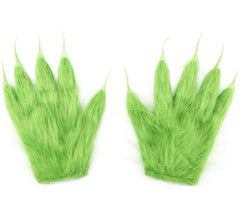 Gants verts de Noël pour lutin grincheux