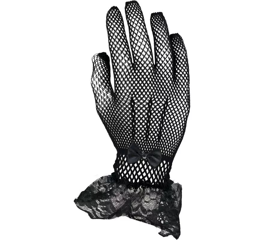 Translation missing: fr.Guantes de Encaje negros adultos