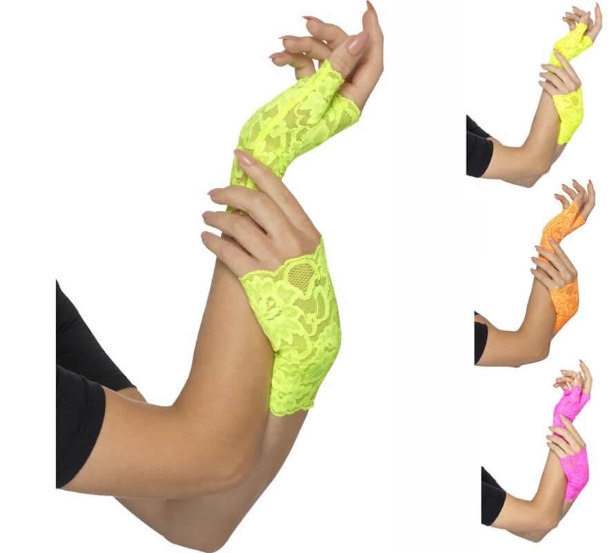 Translation missing: fr.Guantes de Encaje sin dedos en varios colores