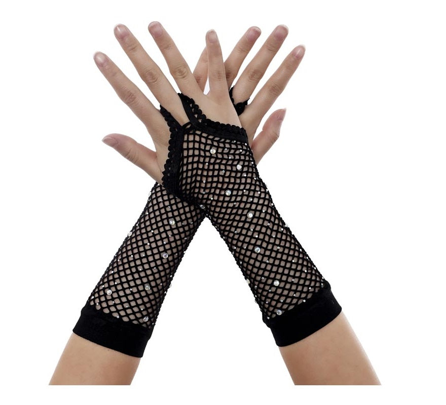 Translation missing: fr.Guantes de Red Largos con Brillito sin dedos