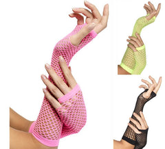 Gants ou Mitaines en Résille Longs plusieurs coloris