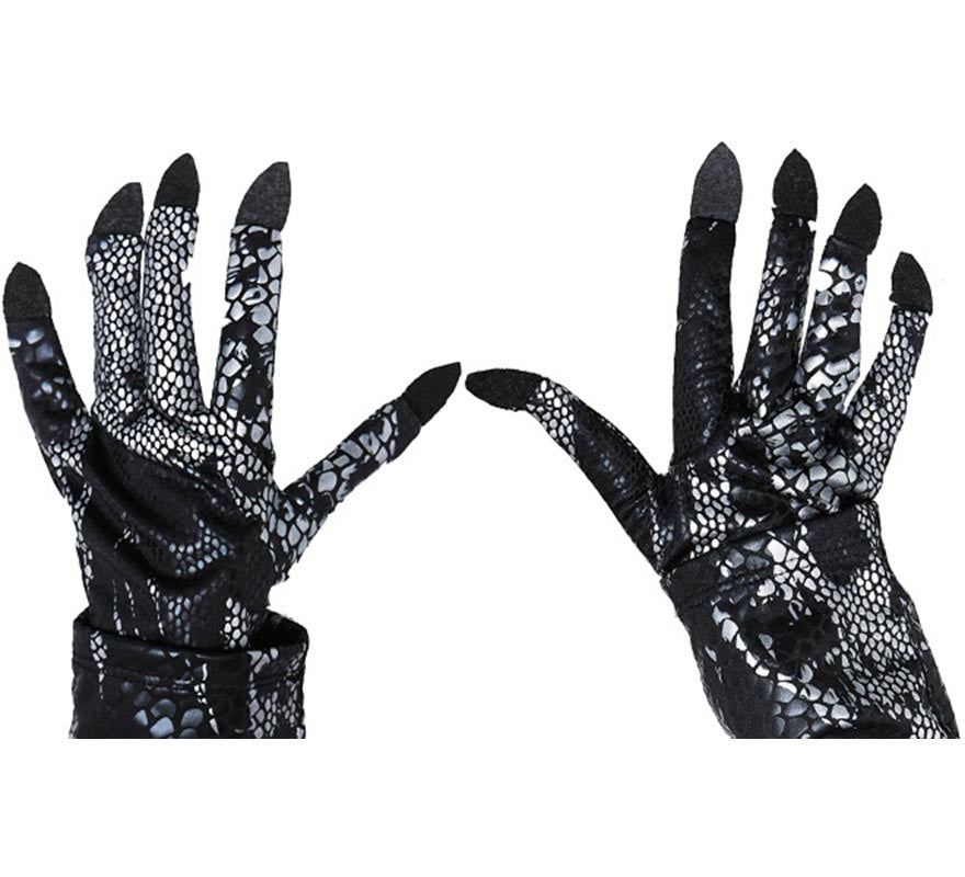 Translation missing: fr.Guantes de Reptil escamas oscuros adulto