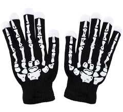 Gants squelettes à LED pour adultes