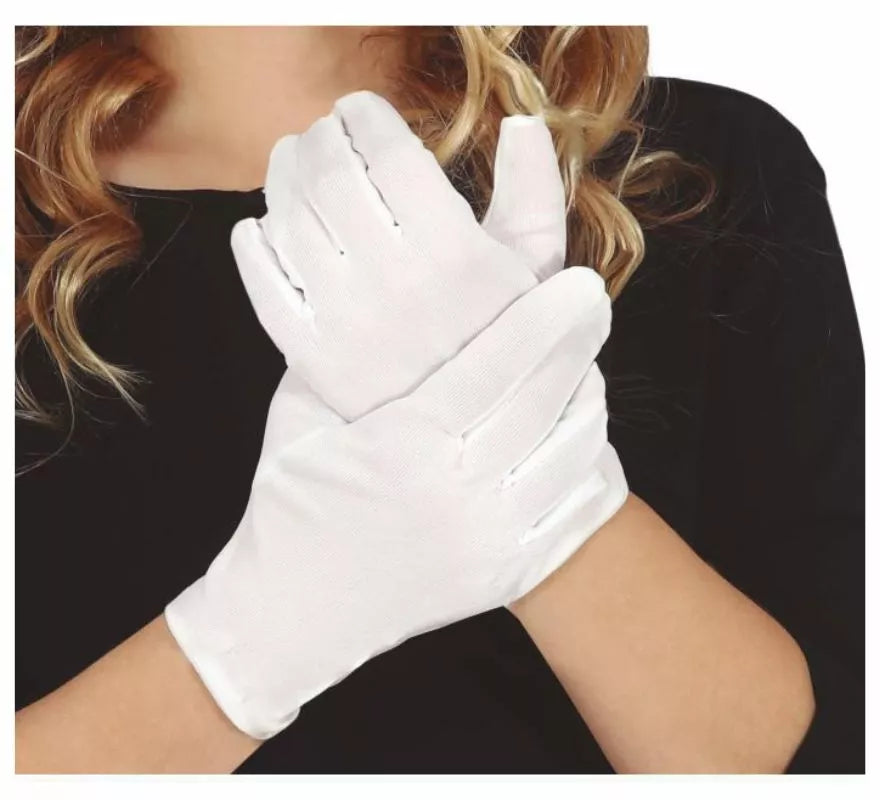 Guantes infantiles blancos