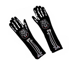 Gants longs en os de Catrina