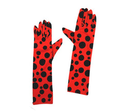Gants longs coccinelle