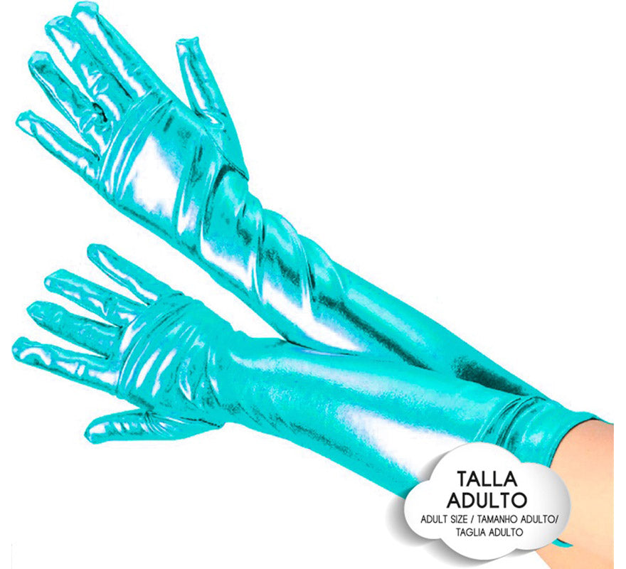 Translation missing: fr.Guantes Largos Metalizados para adultos en varios colores