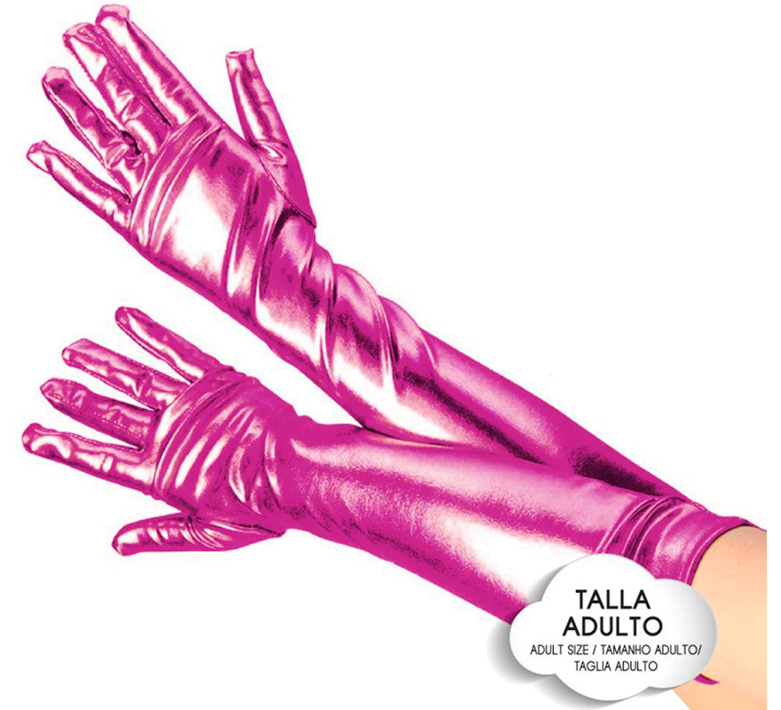 Translation missing: fr.Guantes Largos Metalizados para adultos en varios colores