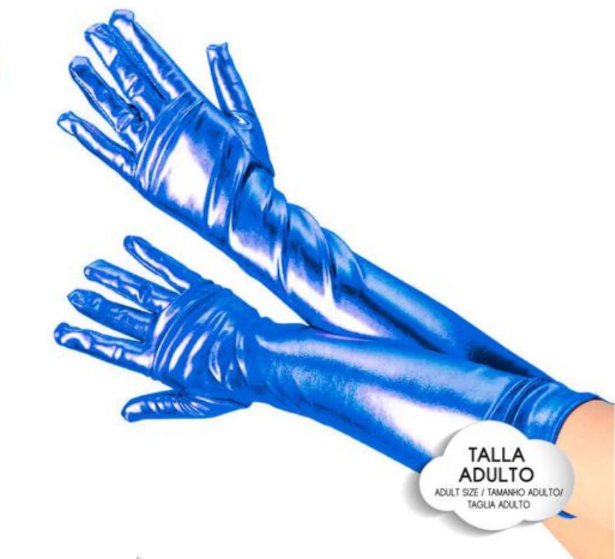 Translation missing: fr.Guantes Largos Metalizados para adultos en varios colores