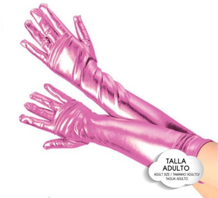 Translation missing: fr.Guantes Largos Metalizados para adultos en varios colores