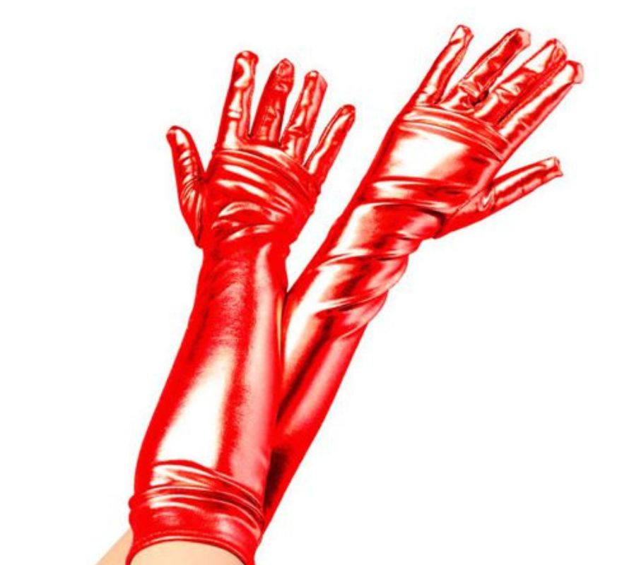 Translation missing: fr.Guantes Largos Metalizados para adultos en varios colores