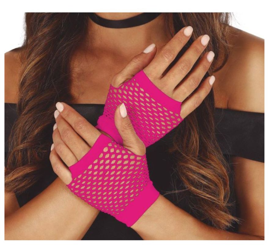 Guantes Malla en varios colores Neón de 11 cm