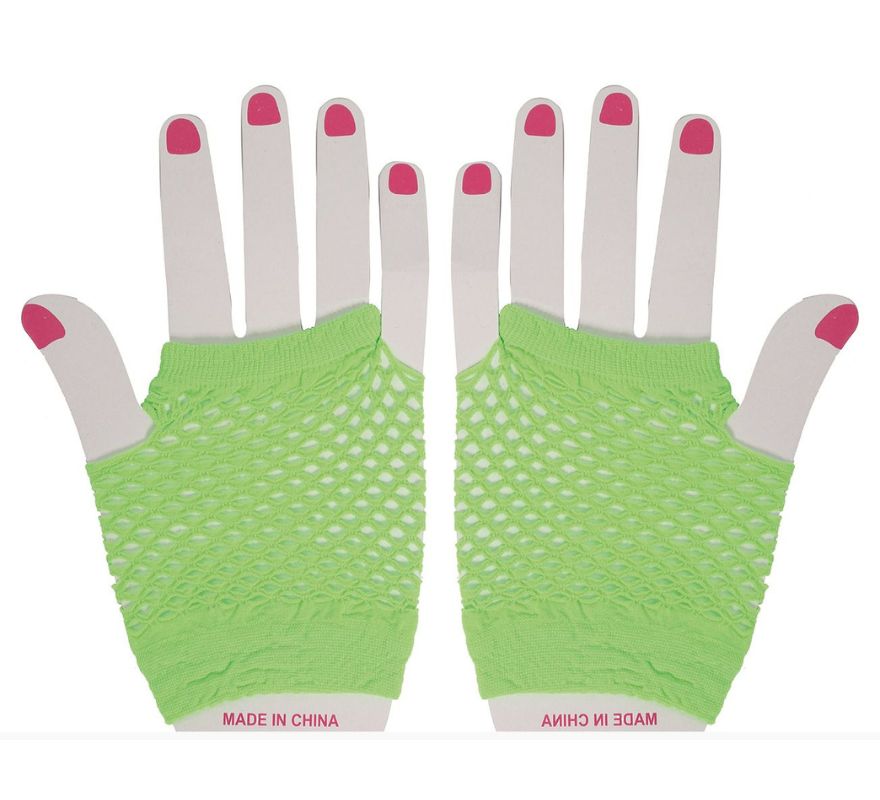Translation missing: fr.Guantes Malla en varios colores Neón de 11 cm