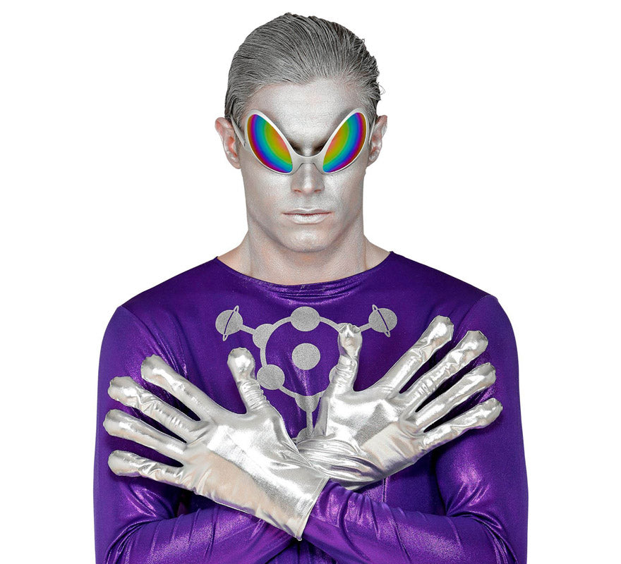 Guantes Metálicos Alien del Espacio