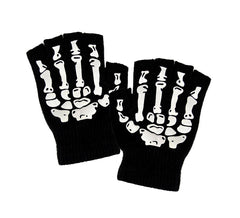 Gants Squelette en Laine Mitaines