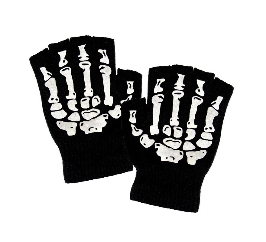Translation missing: fr.Guantes Mitones de Esqueleto de Lana