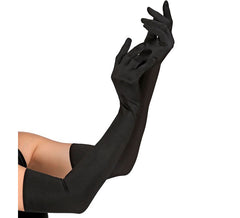Gants noirs extra longs 60 cm