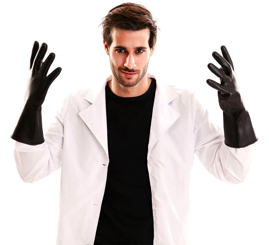 Translation missing: fr.Guantes Negros Pvc de 33,5X14 cm