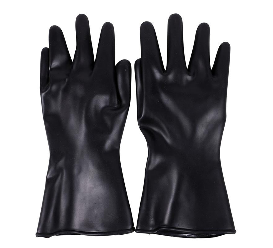 Translation missing: fr.Guantes Negros Pvc de 33,5X14 cm