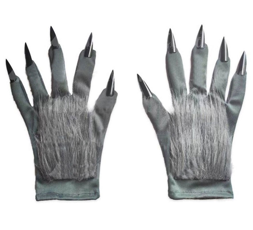 Translation missing: fr.Guantes o Garras de Hombre Lobo gris para adulto