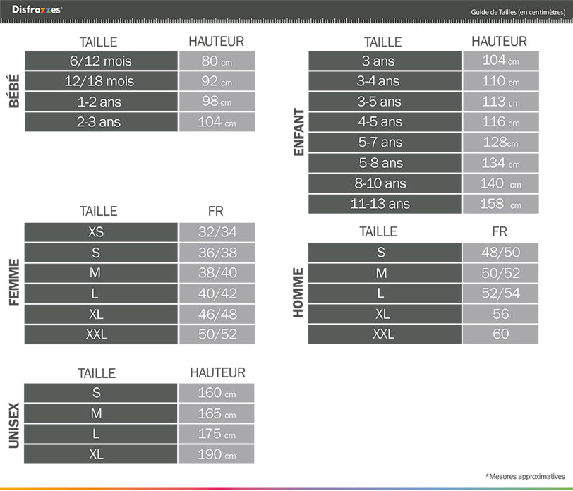 Guide des tailles