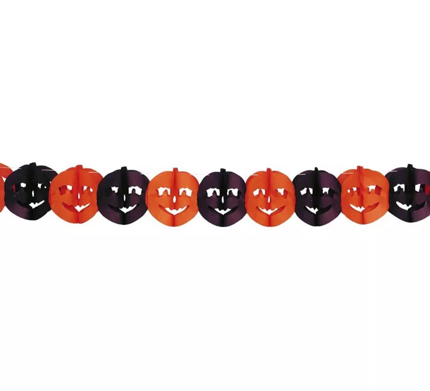 Translation missing: fr.Guirnalda Calabazas de 22 x 300 cm. para Halloween