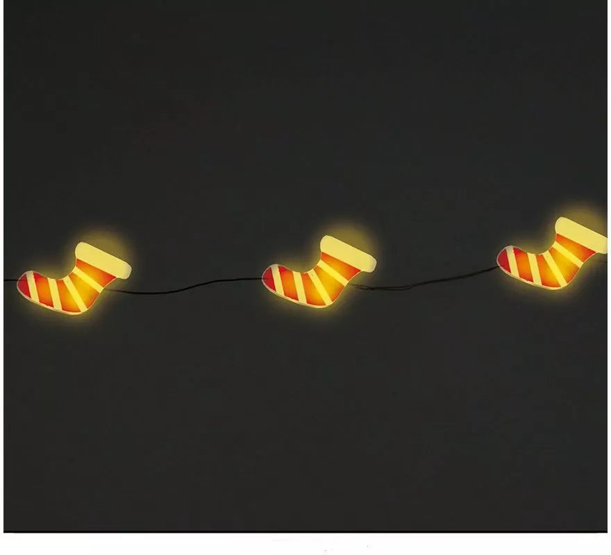Translation missing: fr.Guirnalda con 20 Botas Papá Noel Led