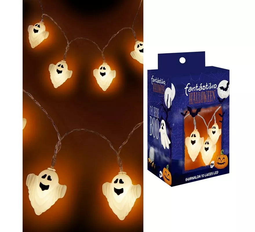 Translation missing: fr.Guirnalda de 10 Fantasmas iluminación LED de 150 cm