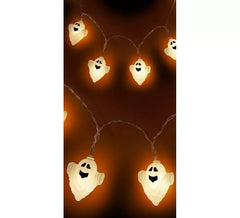 Guirlande de 10 Fantômes, éclairage LED 150 cm