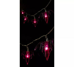 Guirlande de 10 chauves-souris avec éclairage LED de 150 cm