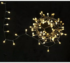 Guirlande de 100 boules Led chaudes avec 8 fonctions