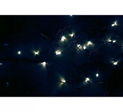 Guirlande de 50 LEDs IP44 blanches étanches