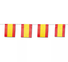 Guirlande de drapeaux en papier d'Espagne 15x20 cm 50 m de long