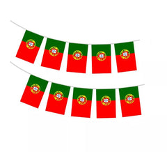 Guirlande drapeau Portugal 20x30 cm 10 m de long