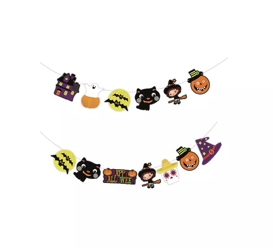 Translation missing: fr.Guirnalda de Caricaturas niños Halloween de3 m