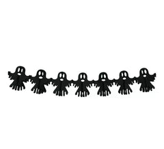 Guirlande fantôme noire de 3 mètres