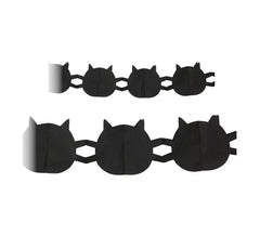Guirlande chat noir Halloween 3 m