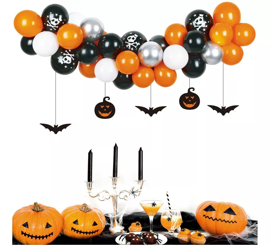 Translation missing: es.Guirnalda de Globos Sticker Halloween 33 Piezas