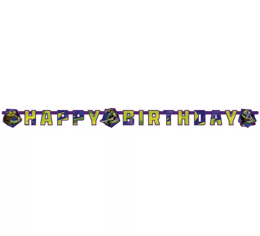 Translation missing: fr.Guirnalda de Happy Birthday de las Tortugas Ninja Mutantes