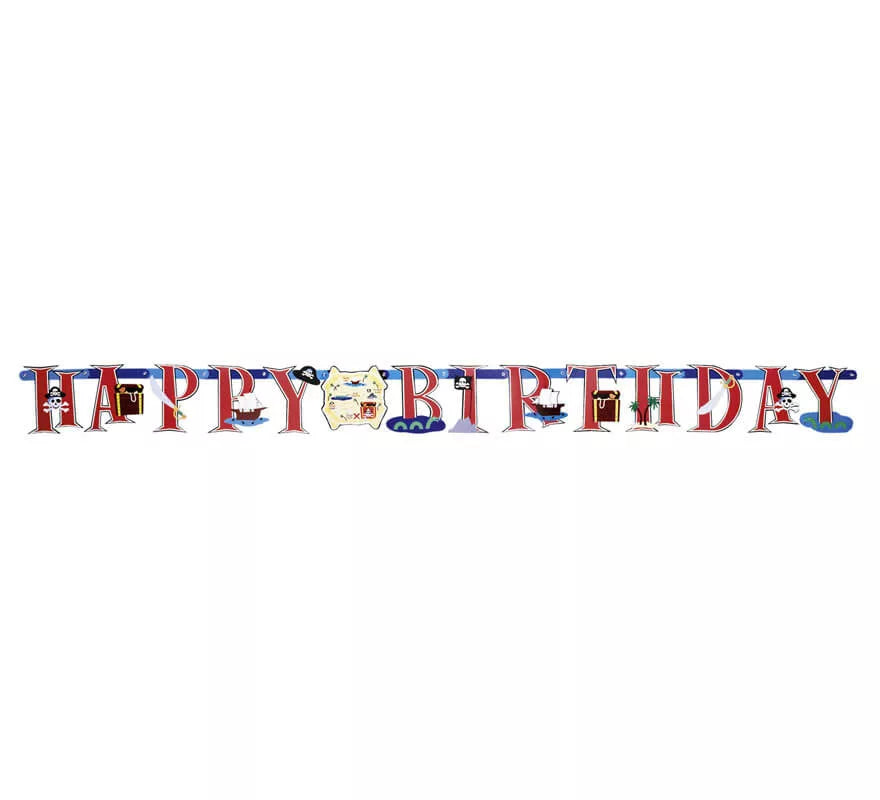 Translation missing: fr.Guirnalda de Happy Birthday del Tesoro Pirata