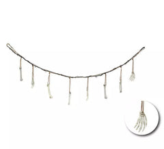 Guirlande mains et pieds squelette 180 cm