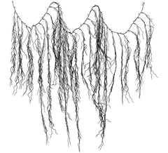 Guirlande de racines effrayantes pour Halloween 180 cm